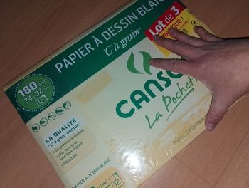 Lot de 3 paquets de 12 feuilles de papier Canson neuf 