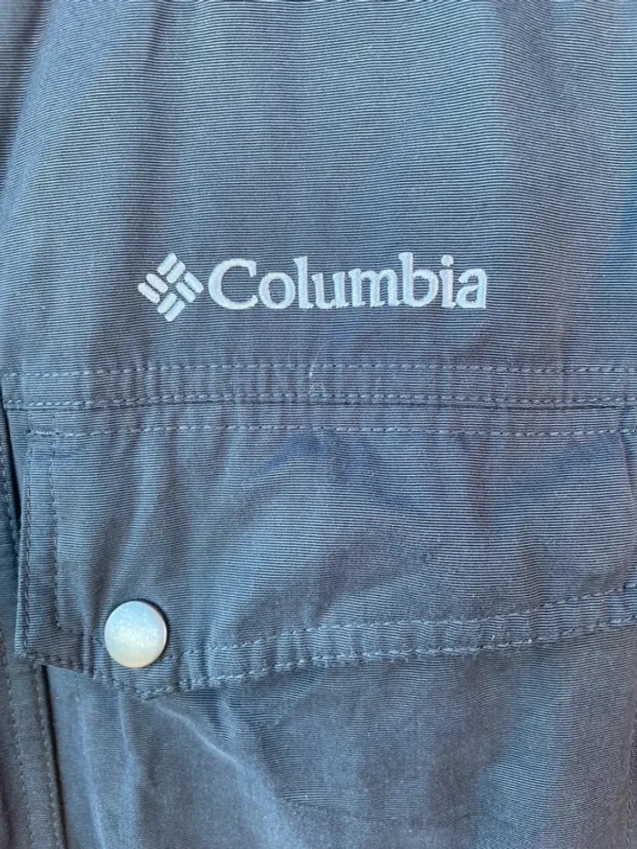 Columbia Coupe-Vent Gris à Capuche Homme M – Veste Windbreaker Zip - photo numéro 3