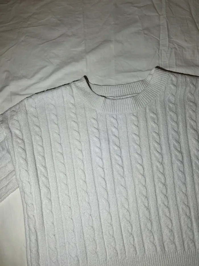Pull blanc hollister - photo numéro 6