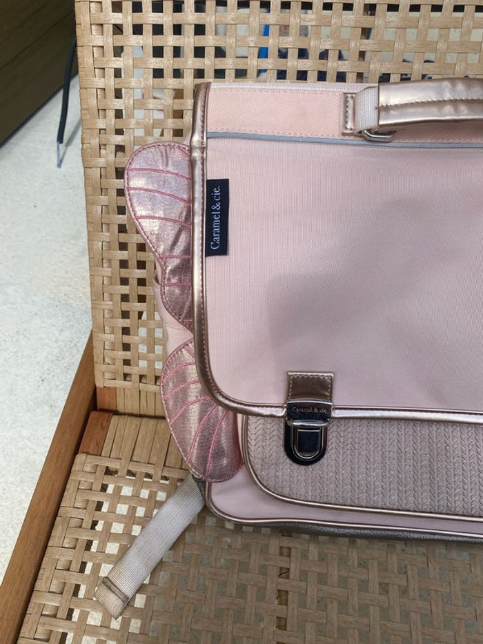Cartable rose caramel et compagnie - photo numéro 3