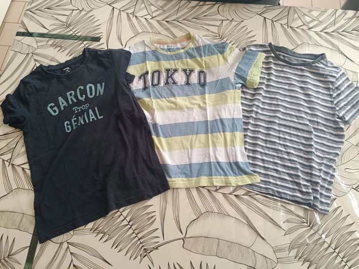 Lot tee-shirt manches courtes garçon - photo numéro 2