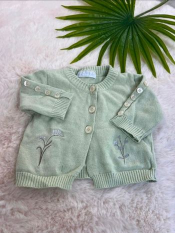 Gilet couleur pistache fille 