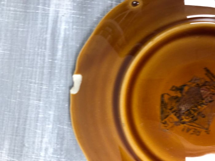 Vintage lot de 4 tasses et soucoupes avec défauts Lunéville Louis XV Honey - photo numéro 6