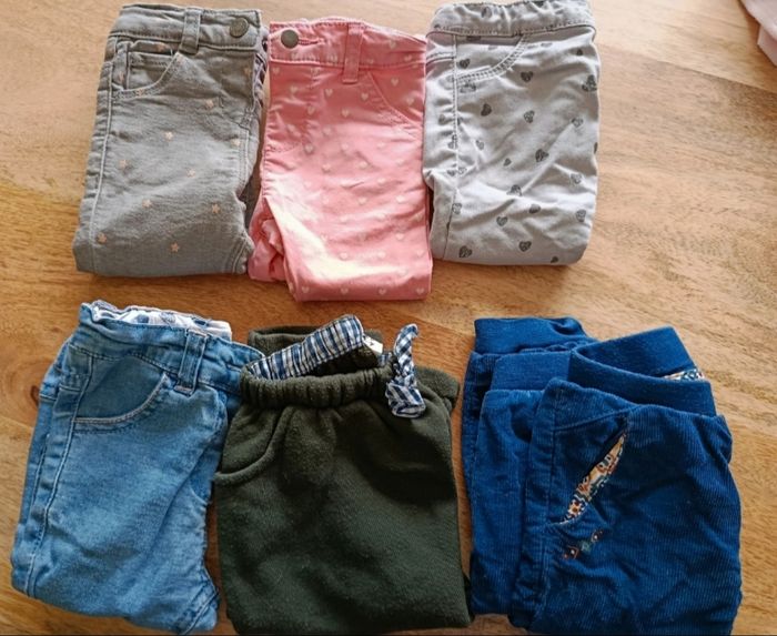 6 pantalons