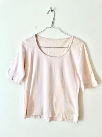 Tee-shirt rose pale taille 34/XS