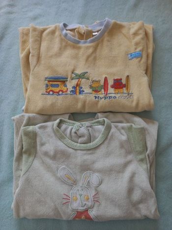 lot de 2 pyjamas polaire 23 mois