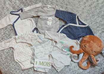 Lot de 6 bodies 3 mois