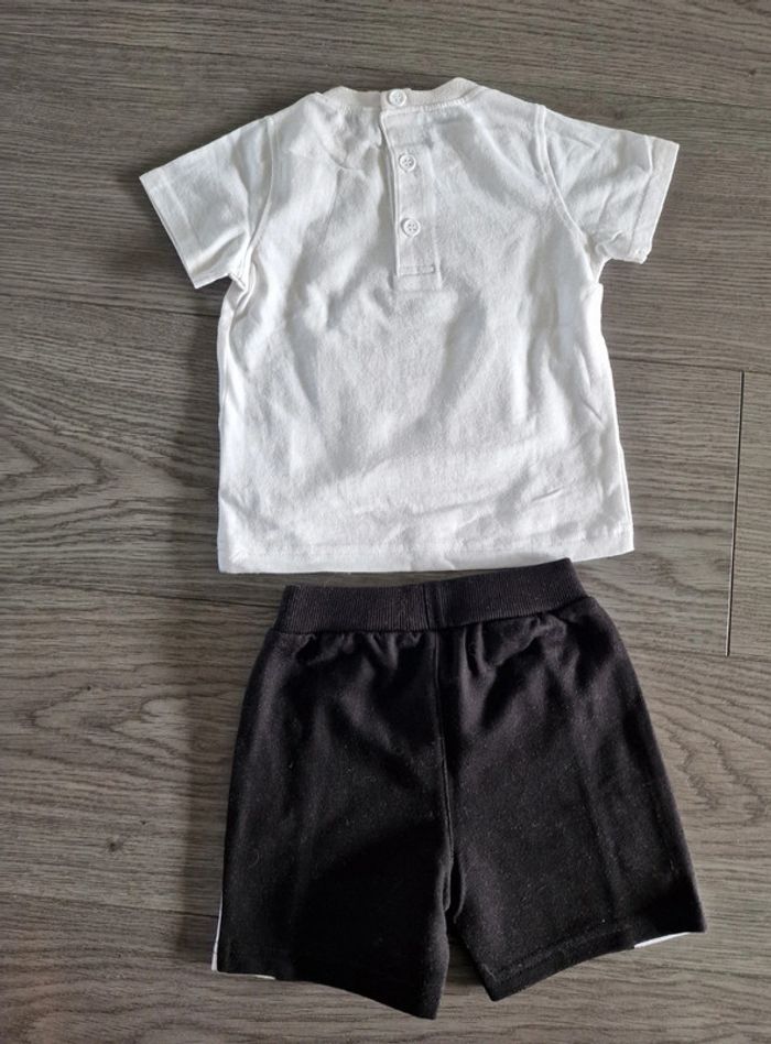 Ensemble tee-shirt/short garçon 12-18 mois - photo numéro 4
