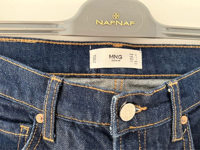 beau jean neuf bleu brut Mango 🌸 36 S - photo numéro 4