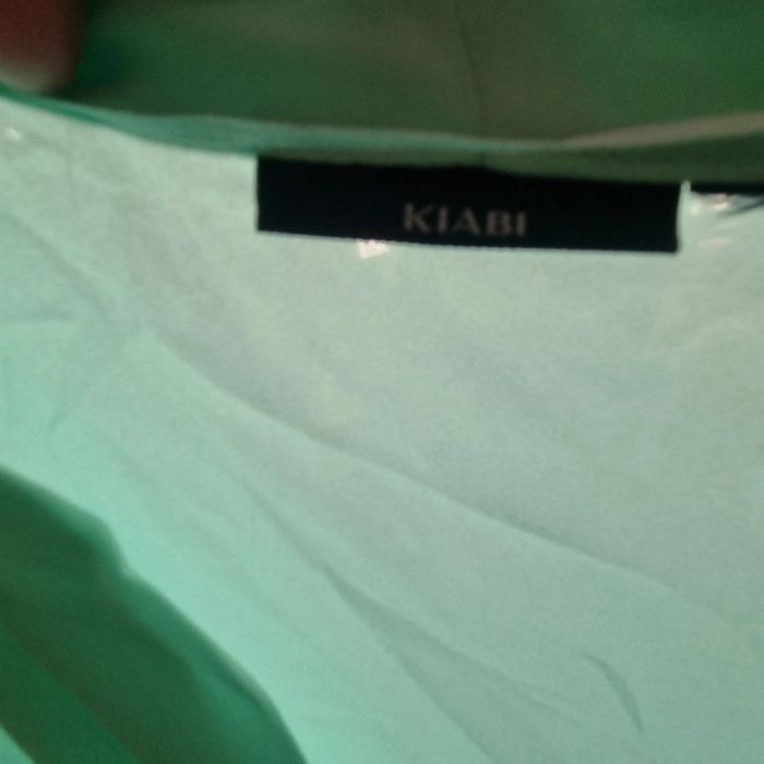 Blouse kiabi vert anis bon état 46 48 - photo numéro 3