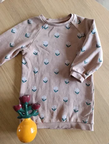 Robe pull Vertbaudet 6 ans motif fleurs