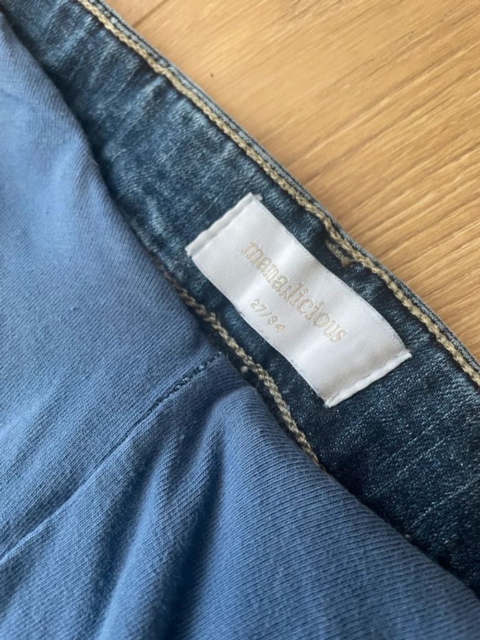 Jeans slim grossesse bleu - photo numéro 3