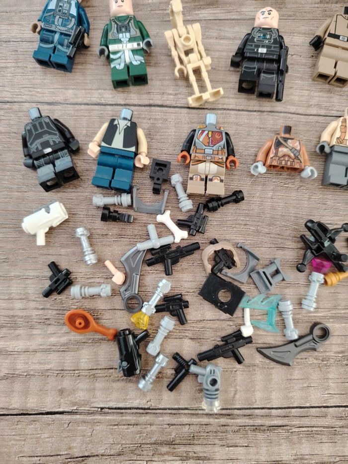 Lot vrac lego star wars figurines incomplètes accessoires armes - photo numéro 3