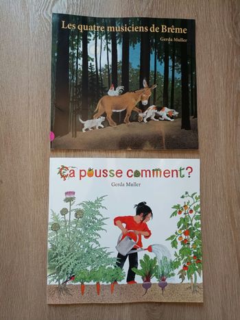 lot de 2 livres de l'auteure Gerda Muller.