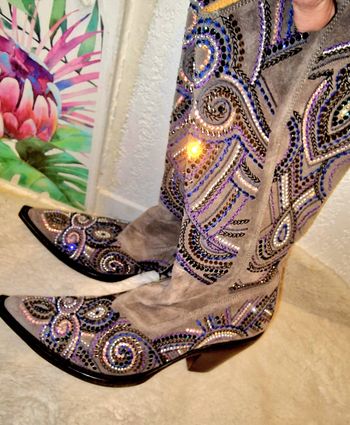 Botte cow boy Damy luxe et Swarovski