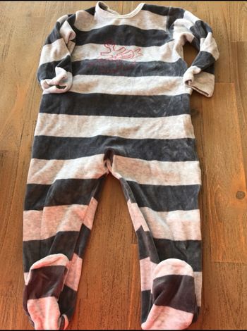 Pyjama velours petit bateau
