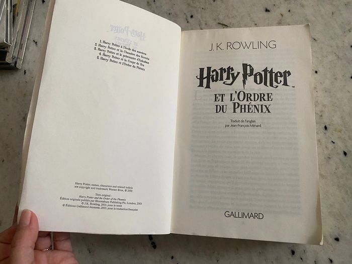 Livre Harry Potter et l’ordre du phénix - photo numéro 5