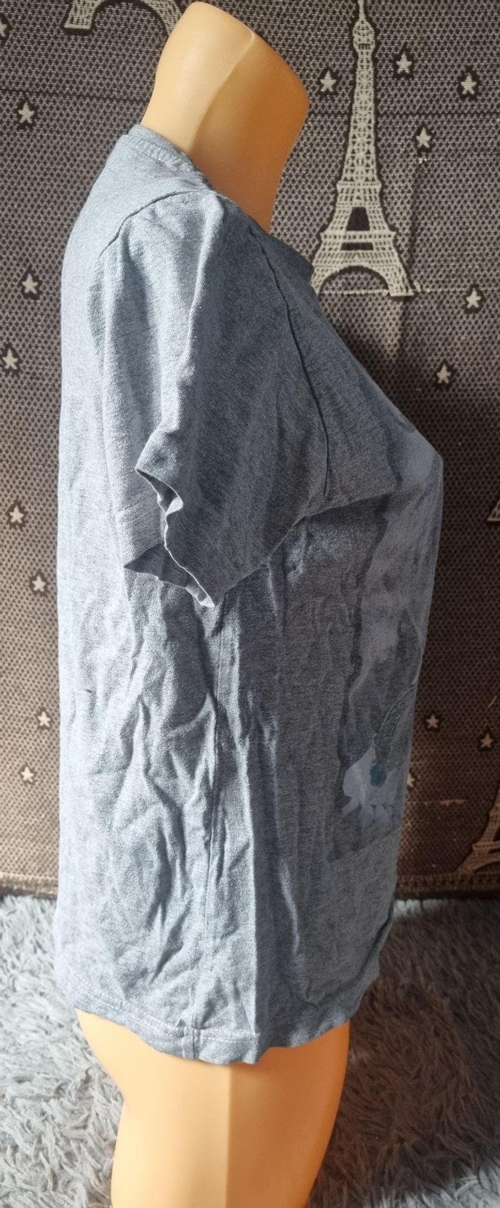 T-shirt gris imprimé Rihanna taille M - photo numéro 4