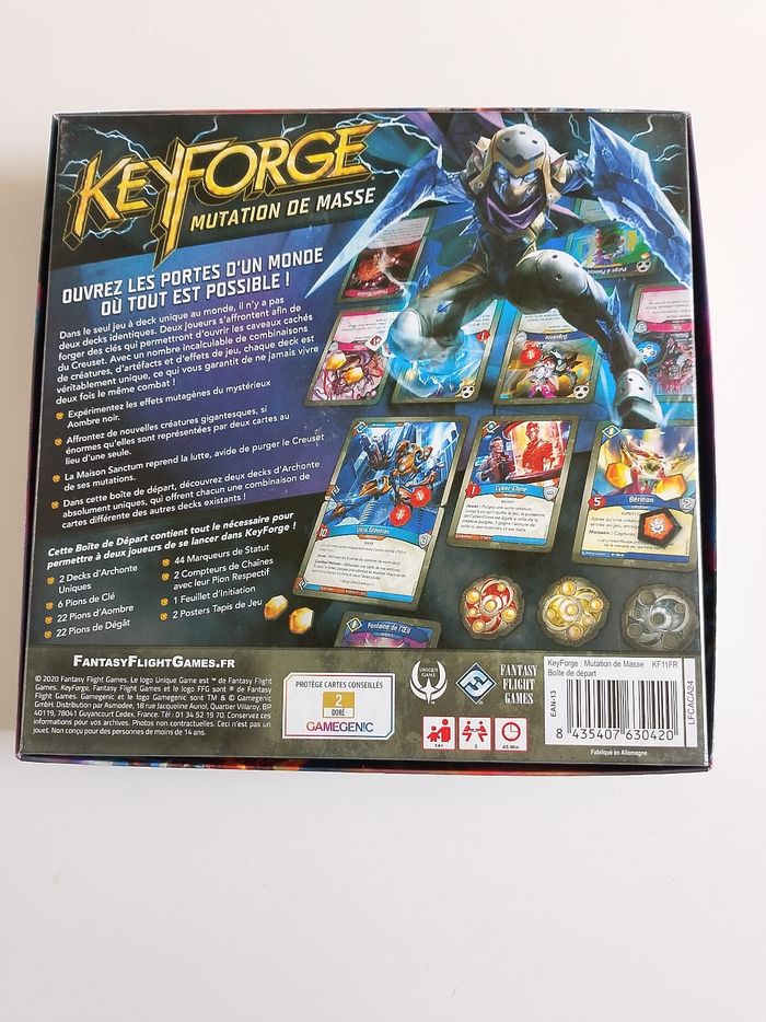 Keyforge mutation de masse fantasy flight games complet - photo numéro 2