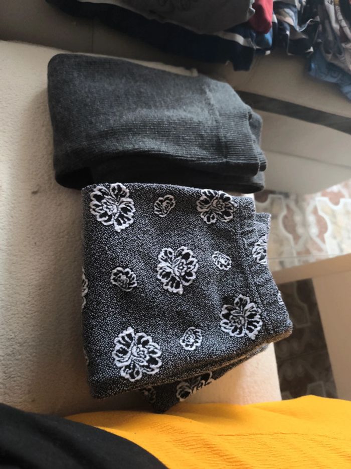 Lot de 2 leggins fille hiver