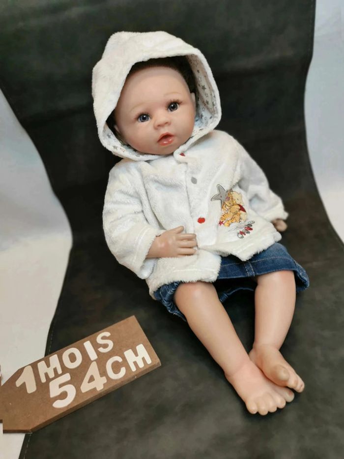 Tenue complète 👣 tee-shirt, jupe et veste douce Winnie Disney et Kitchoun 1mois /54cm - photo numéro 11