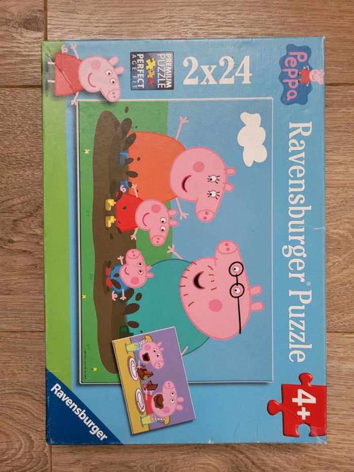 2 puzzle peppa pig 24 pièces