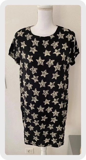 Boohoo Robe Noire & Etoiles Taille 40/L