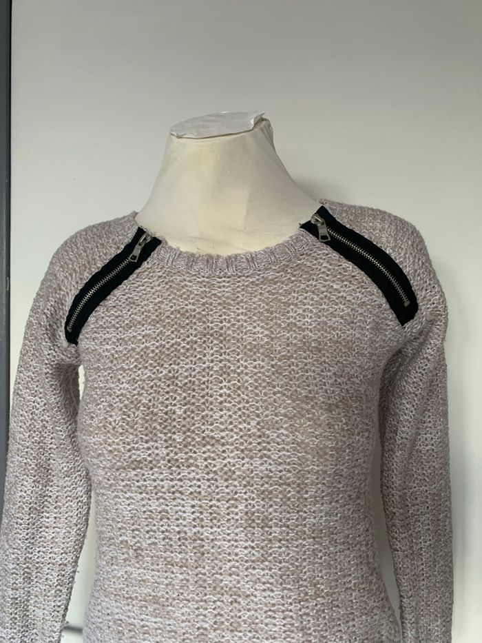 Pull rose fermeture éclair - photo numéro 6