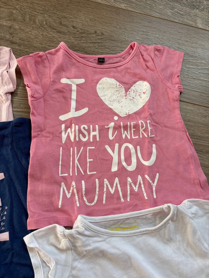 Lot de 4 tee shirts manches courtes en 12 mois - photo numéro 3