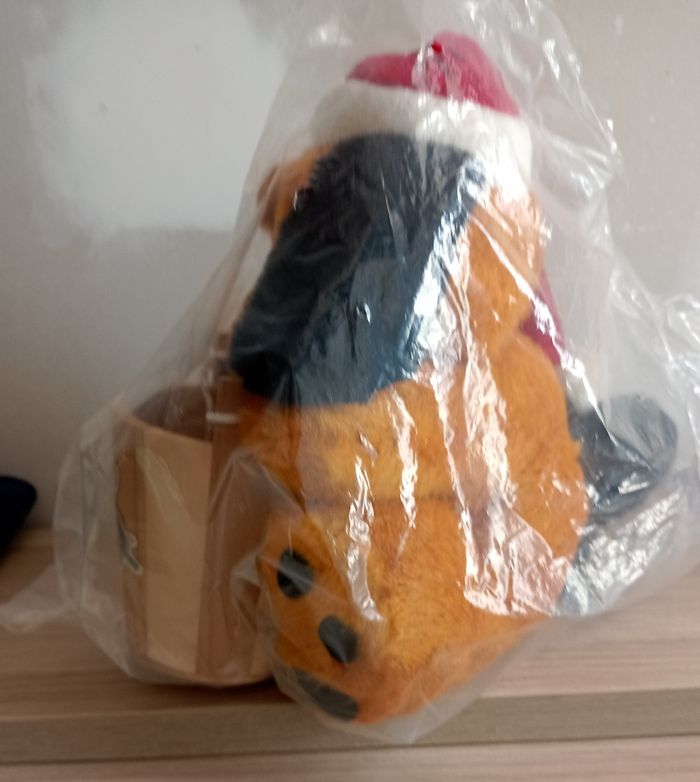 Chien en peluche Noël neuf - photo numéro 5