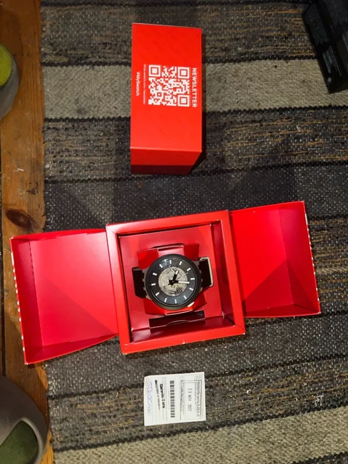 Montre Swatch rétro-moderne céramique silicone officiel édition limitée rare - photo numéro 6