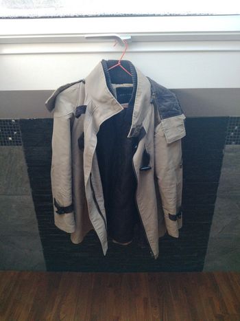 Manteau matelassé Beige Zara Basic