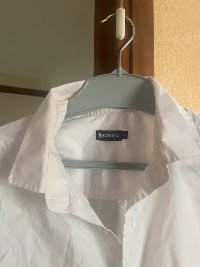 Chemise blanche homme – Taille L – In Extenso 👔 Élégance et simplicité - photo numéro 3