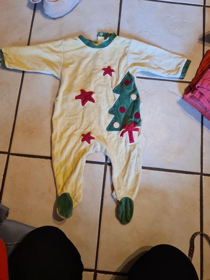 Grenouillère garçon Noël 9 mois