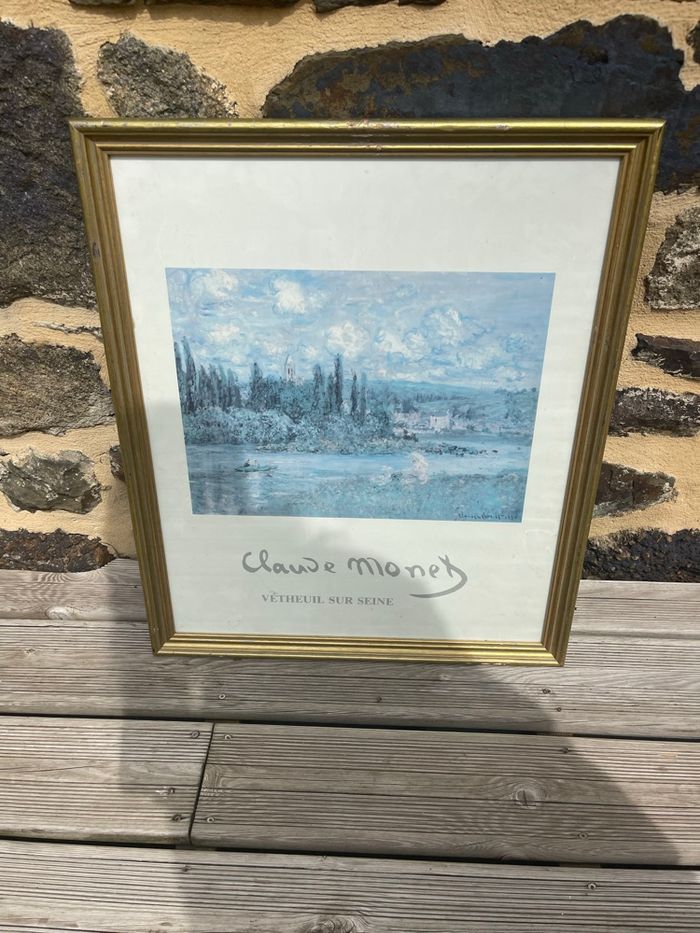 Cadre doré avec litogfaphier - Claude Monet - photo numéro 2