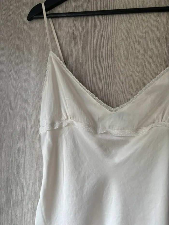 🌸 Caraco en soie écru - Tara Jarmon - T 40 🌸 - photo numéro 3