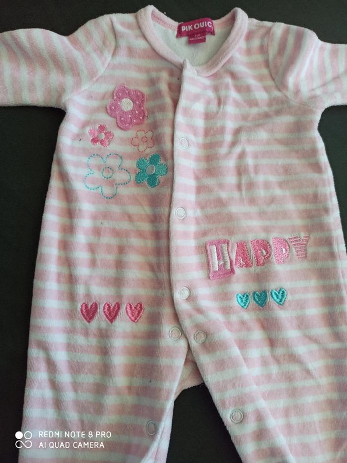 Pyjama à rayures et motifs - photo numéro 2