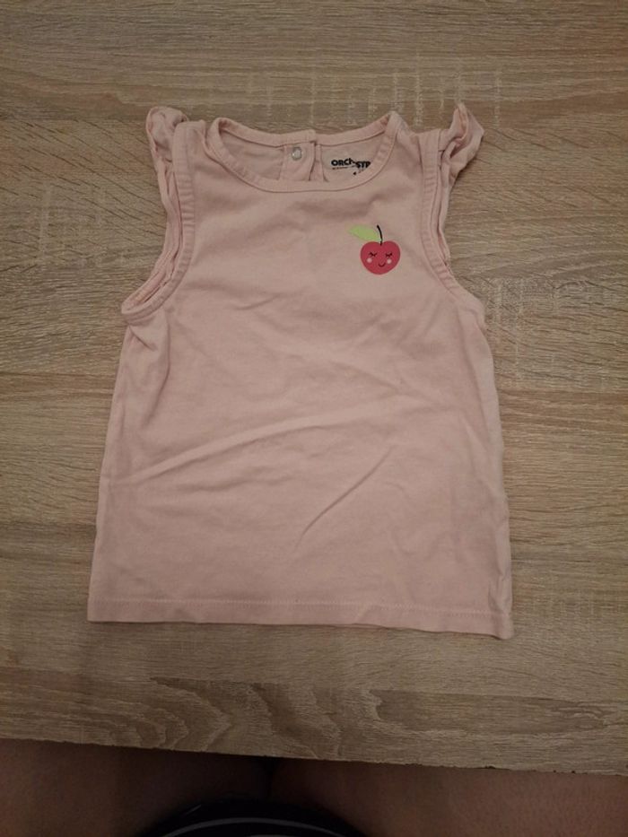 T-shirt sans manches rose clair orchestra 18 mois 81 cm