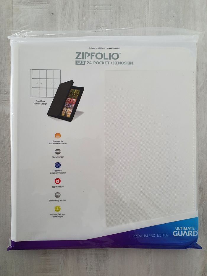 Portfolio Ultimate Guard Zipfolio Xenoskin 480 Blanc
