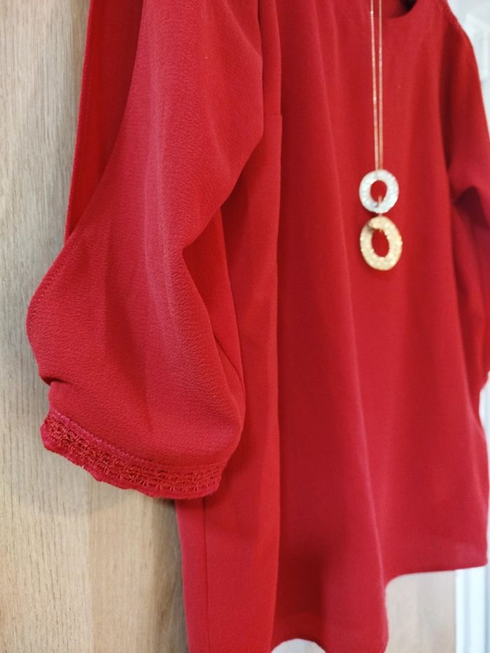 Blouse rouge - photo numéro 3