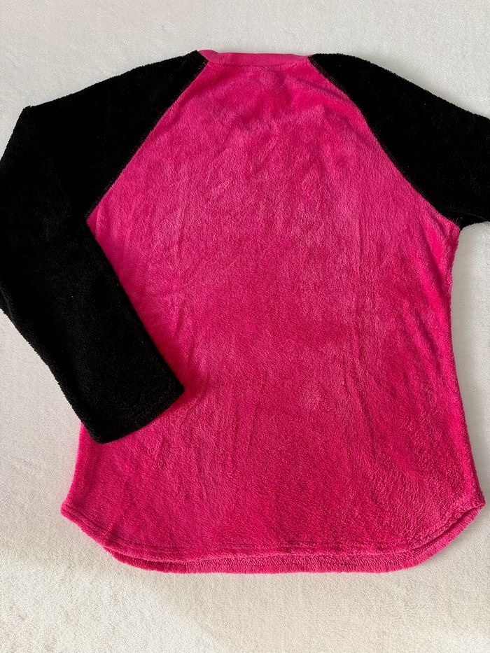 Haut de pyjama a manche longue disney minnie rose et noir taille M pour femme - photo numéro 6