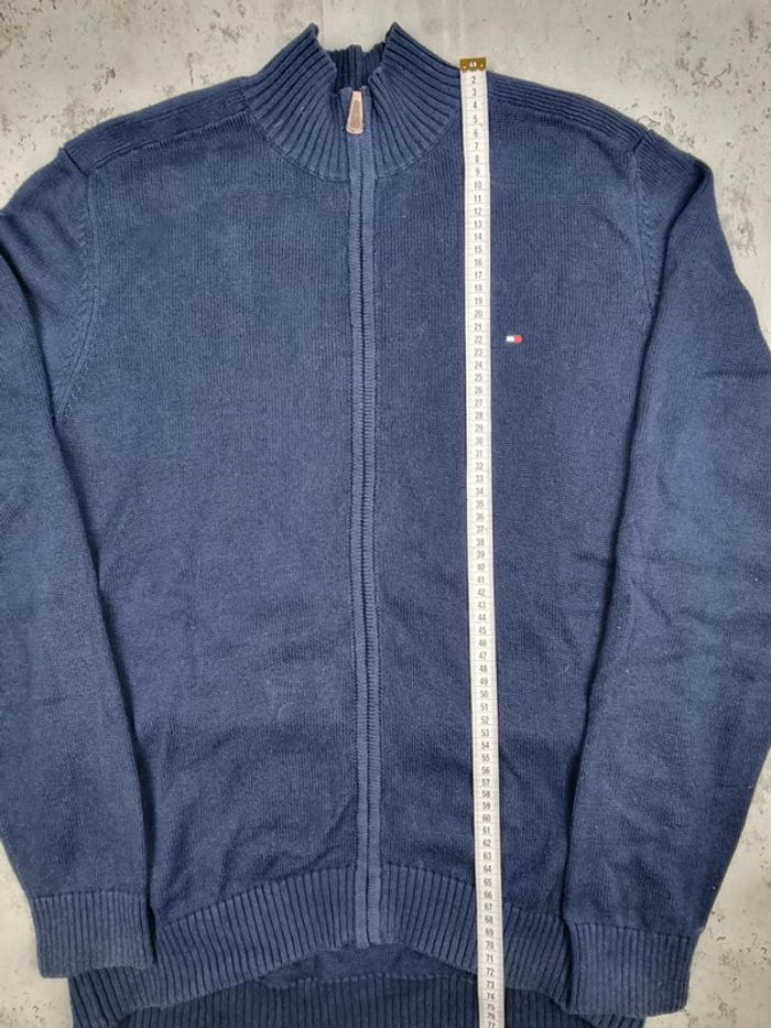 Veste zippée Tommy Hilfiger – Bleu marine – Taille L Hommes (mesures en photos) - photo numéro 9