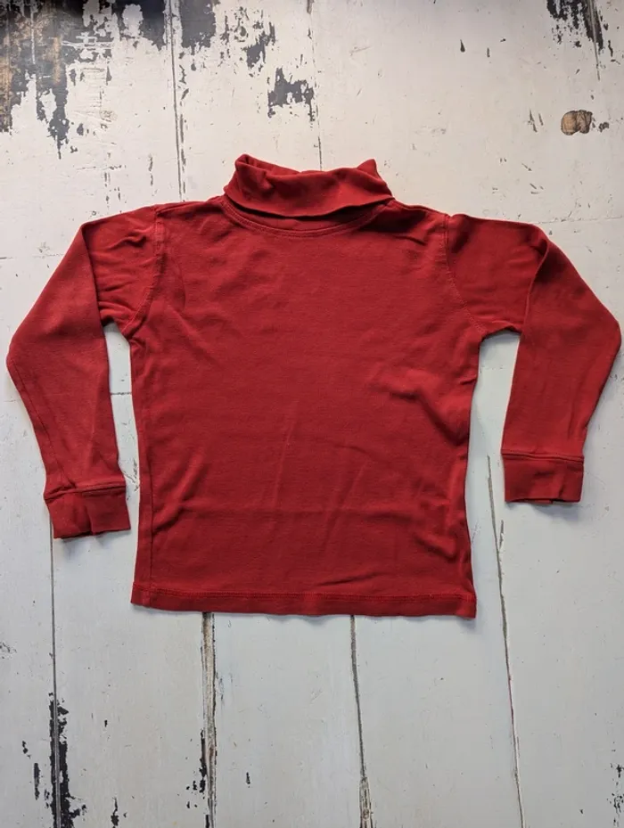 Lot de 3 cols roulés enfant Tex – rouge, gris & bleu marine – taille 4-5 ans - photo numéro 2