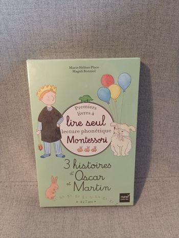 Coffret de 3 livres de lecture Montessori neuf