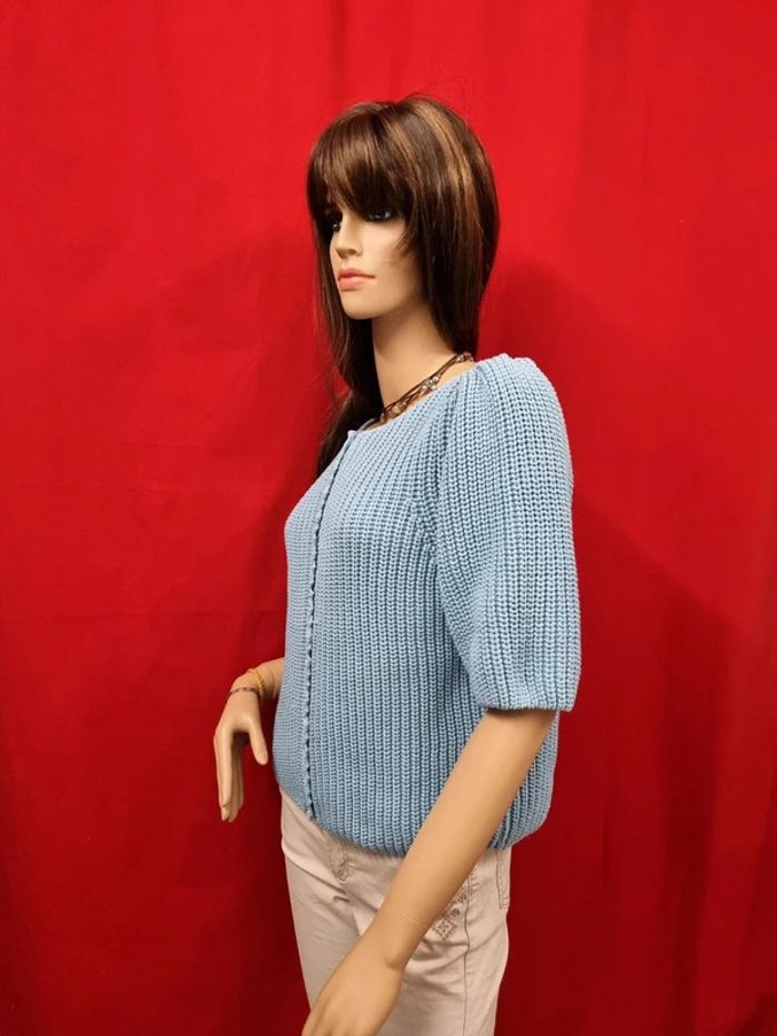 SEZANE gilet bleu * taille L * - photo numéro 6