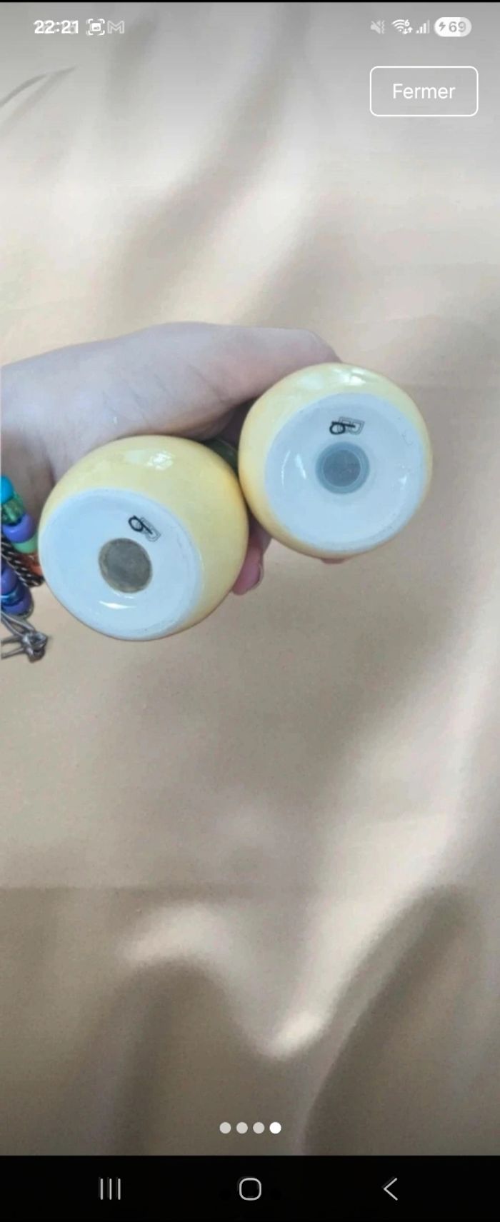 Salière & poivrière céramique + support bois – 3€ - photo numéro 4