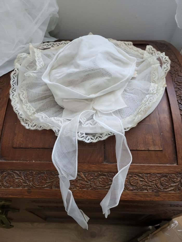 Robe en dentelle blanche vintage Belle époque - photo numéro 9