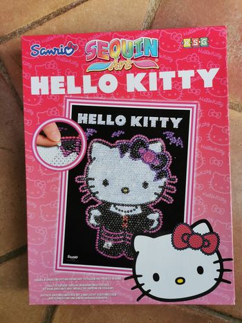 Tableau en sequins multicolores Hello Kitty Sanrio