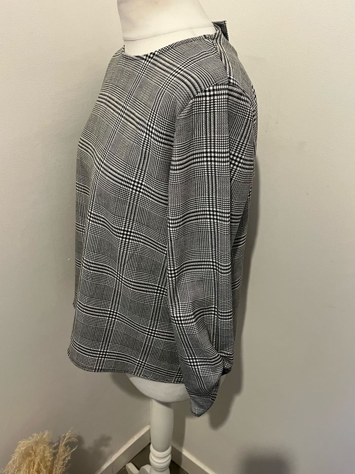 Blouse à carreaux Mango M - photo numéro 2