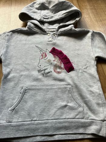 Sweat capuche licorne fille 6 ans
